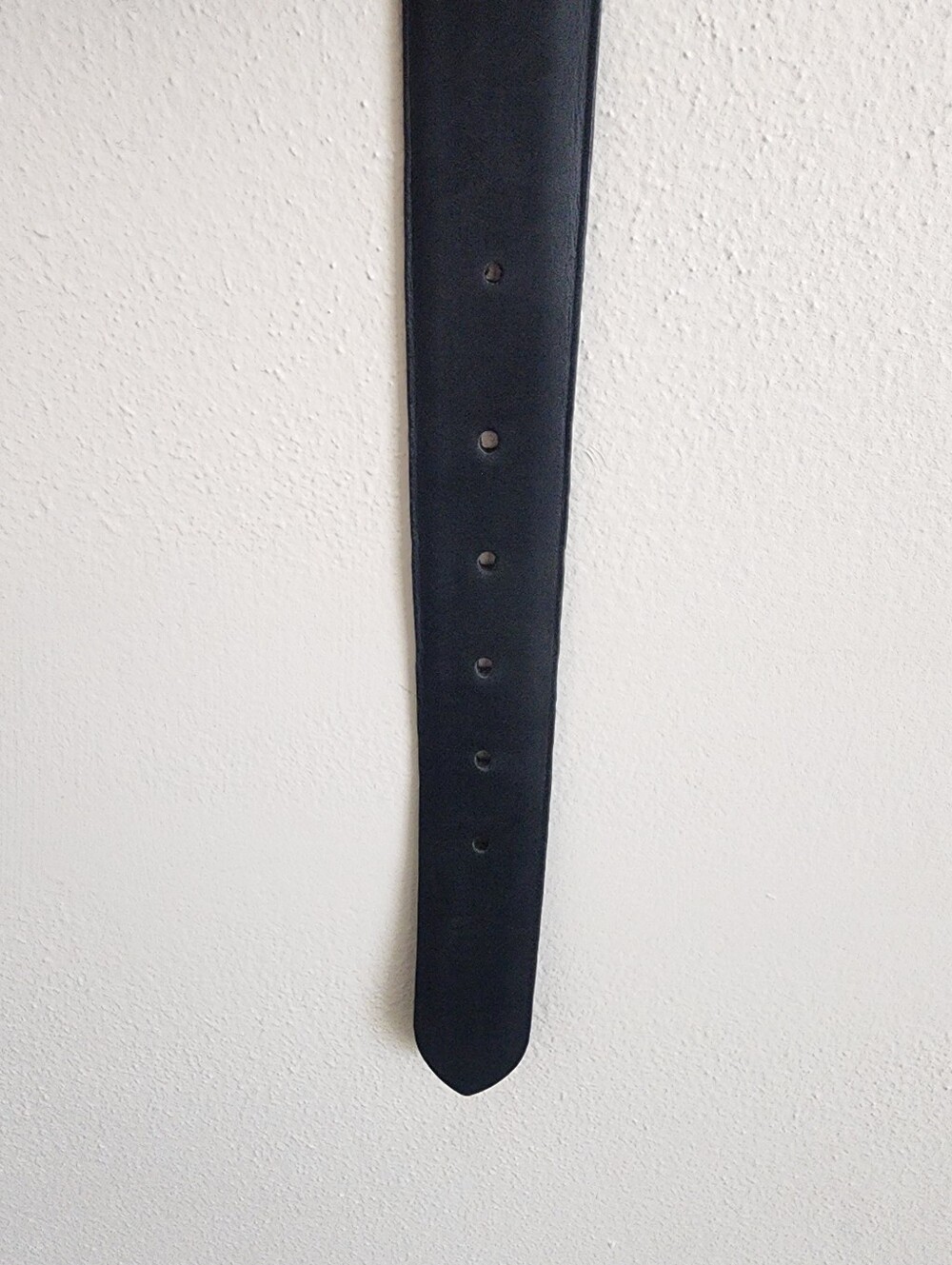 Cole Haan Black Leather Belt Silver Buckle Men Size 44 Crafted in Canada - Picture 6 of 13